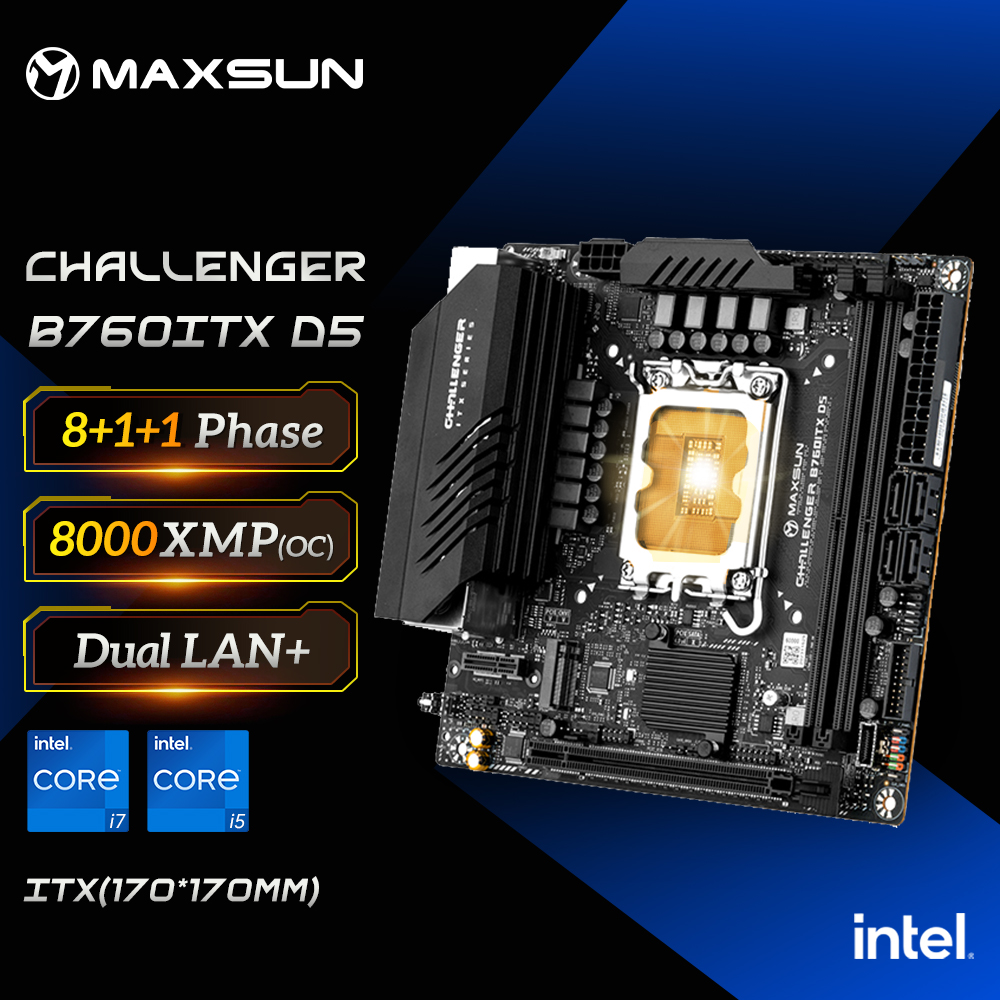 Ddr5 64Gb - MAXSUN 게임 마더보드 B760ITX D5는 인텔