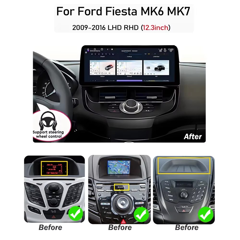 12.3인치, 포드 피에스타 MK6 MK7 (2009~ - Ddr5 8Gb 리뷰 및 가격