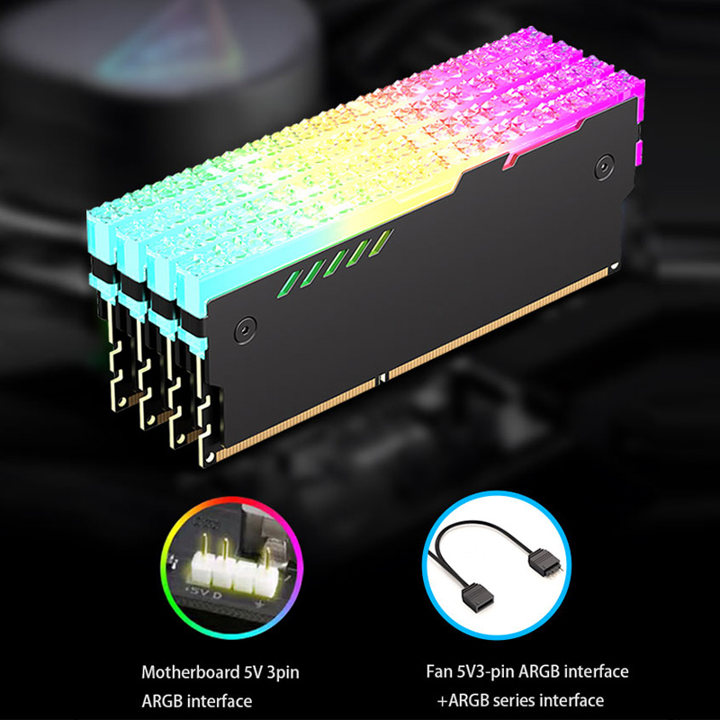TEUCER PC 메모리 히트싱크 RAM 냉각 조끼 데 - Ddr5 Rgb Ram 리뷰 및 가격
